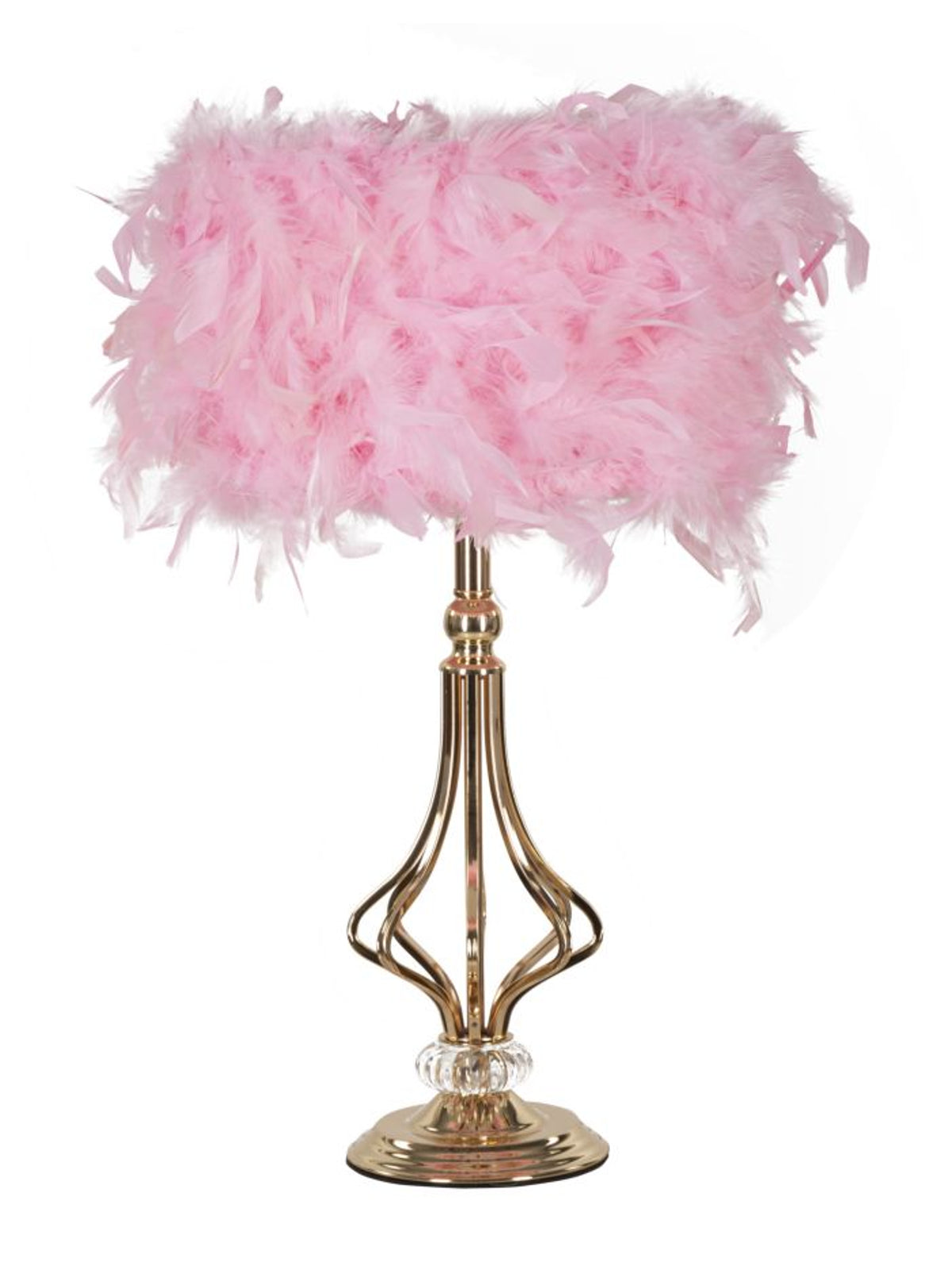 Lampada da tavolo in metallo rosa, Ø25x54 cm – Tarty
