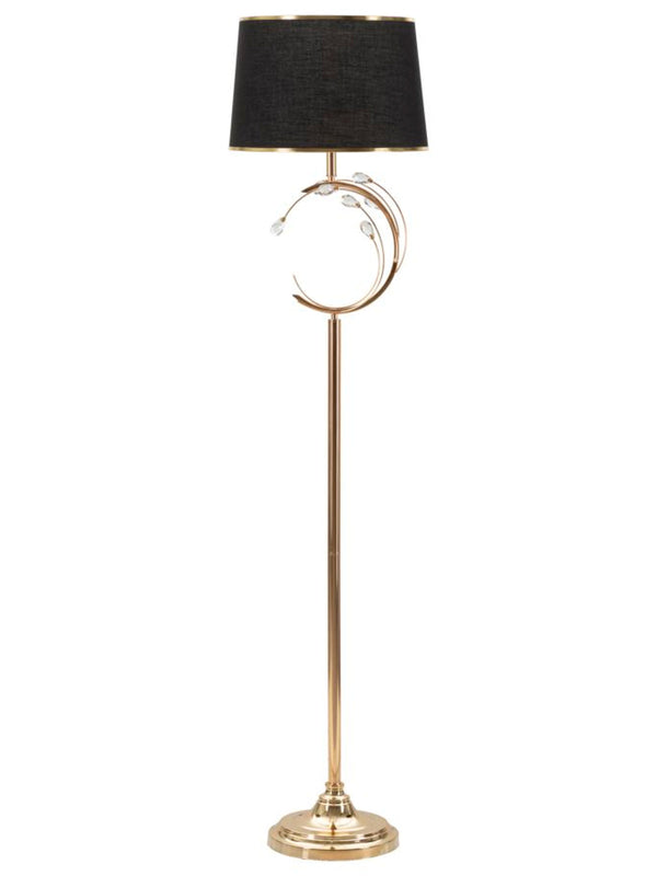 Lampada da terra in metallo nero, Ø38x160 cm – Bruxelles
