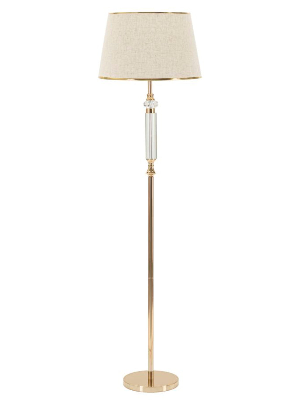 Lampada da terra in metallo oro, Ø45x165 cm – Praga