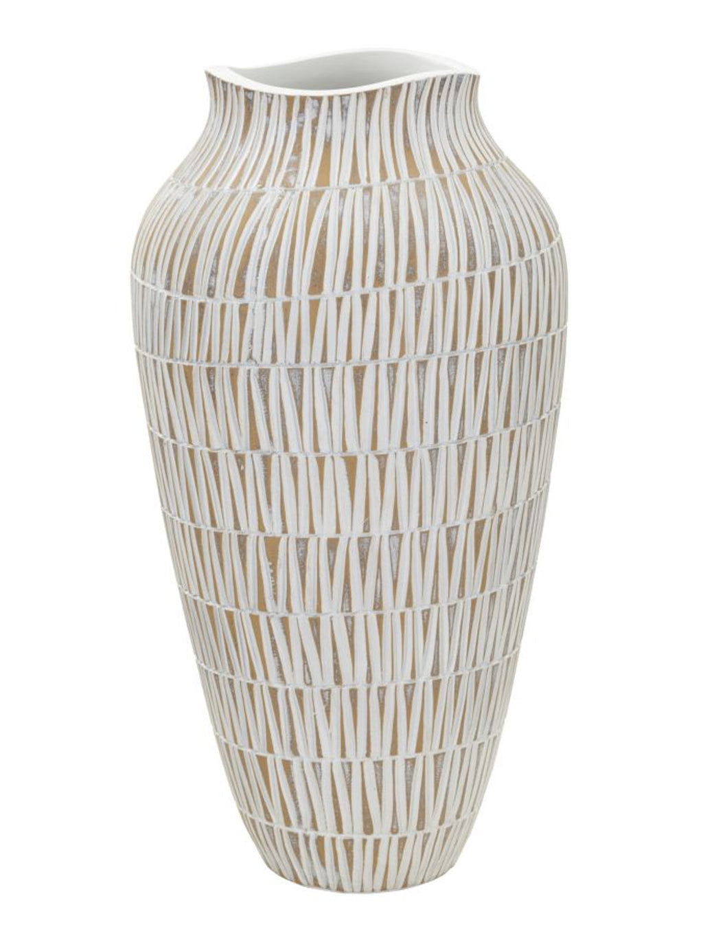 Vaso decorativo in resina oro, Ø22x44 cm – Stiky