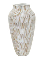 Vaso decorativo in resina oro, Ø22x44 cm – Stiky