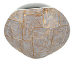 Vaso resina Eclips, 36x11x34,5 cm