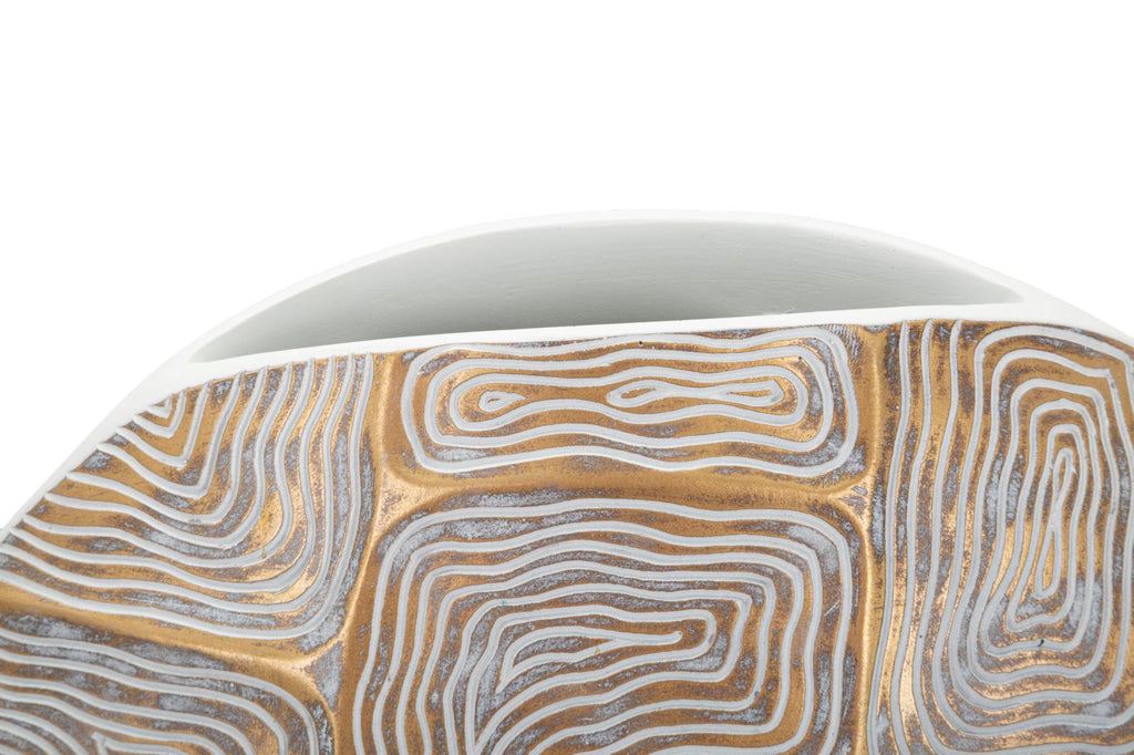 Vaso resina Eclips, 36x11x34,5 cm