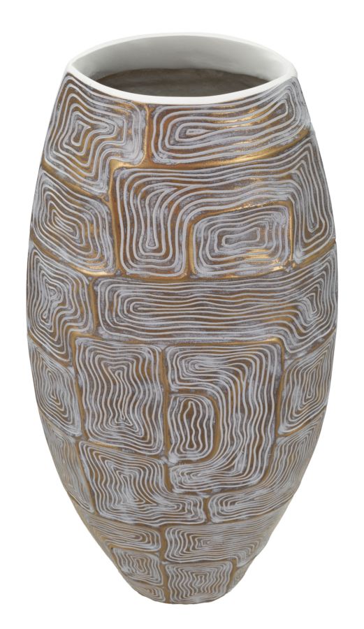 Vaso resina Eclips Tower, 24x11,5x59,5 cm