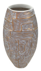 Vaso resina Eclips Tower, 24x11,5x59,5 cm