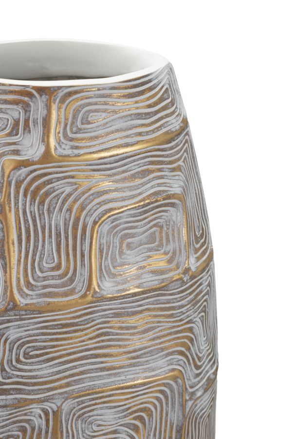 Vaso resina Eclips Tower, 24x11,5x59,5 cm