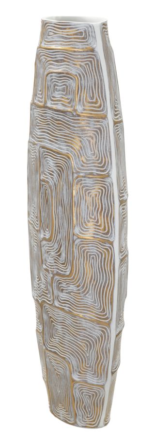 Vaso resina Eclips Tower, 24x11,5x59,5 cm