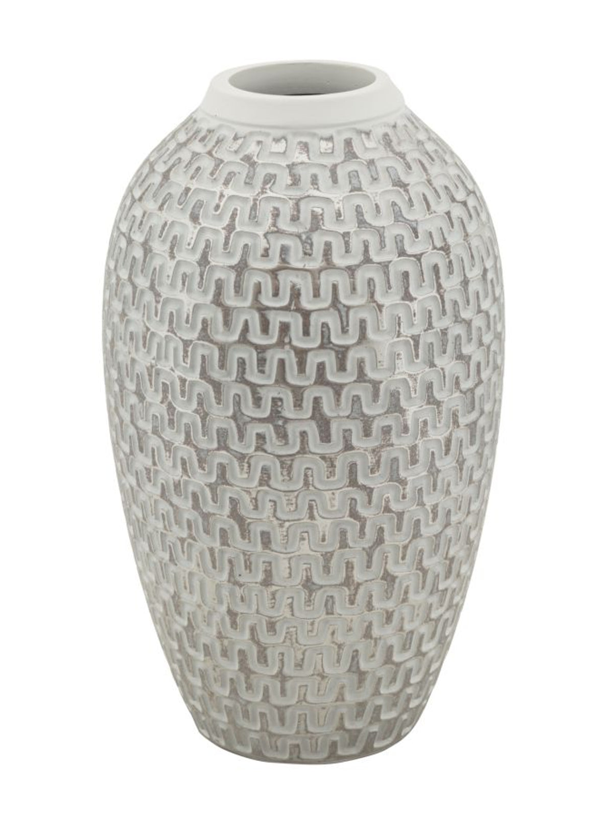 Vaso decorativo in resina, Ø19,5x34 cm – Wave