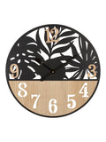 Orologio da parete in metallo nero, Ø60x2,5 cm – Palm