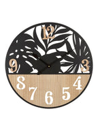 Orologio da parete in metallo nero, Ø60x2,5 cm – Palm