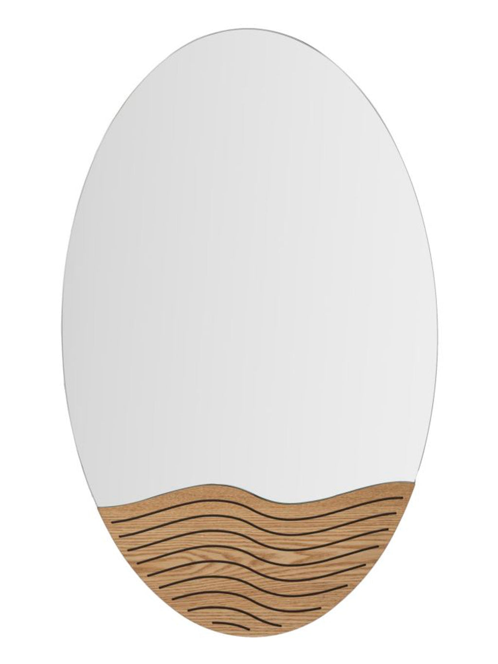 Specchio da parete in legno multicolore, 50x1,5x80 cm – Lines