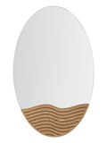 Specchio da parete in legno multicolore, 50x1,5x80 cm – Lines