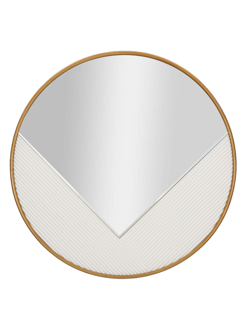 Specchio da parete in legno, Ø80x4 cm – Tolosa