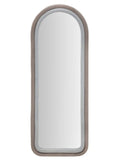 Specchio da parete in velluto grigio, 60x4x160 cm – Cloe