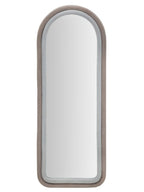 Specchio da parete in velluto grigio, 60x4x160 cm – Cloe
