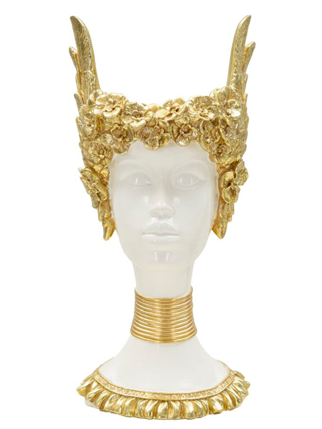 Scultura decorativa in resina bianca, 15x14,5x32 cm – Athena