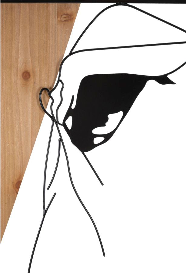 Pannello da muro Strip ferro e Wood, 50x2x90 cm – dettaglio 1