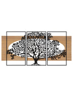 Pannello decorativo da parete in ferro nero, 176x2x90 cm – Tree Wood