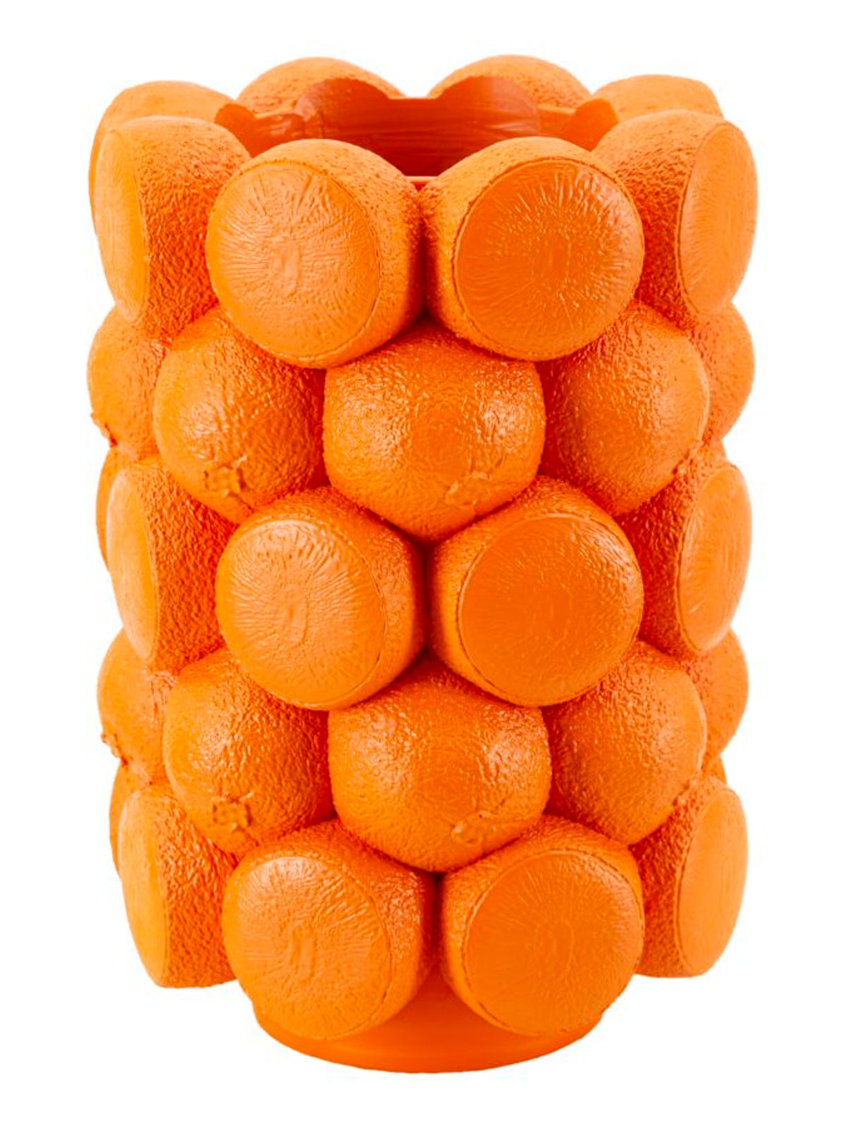 Vaso decorativo in resina arancione, Ø19x28 cm – Orange