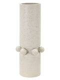 Vaso decorativo in ceramica crema, Ø15,5x41 cm – Bubbles