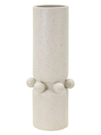 Vaso decorativo in ceramica crema, Ø15,5x41 cm – Bubbles