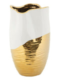 Vaso decorativo in ceramica bianca, Ø20x35 cm – Lux