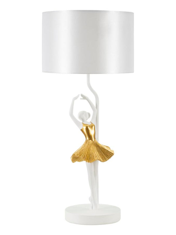 Lampada da tavolo in resina oro, Ø28x64 cm – Ballerina