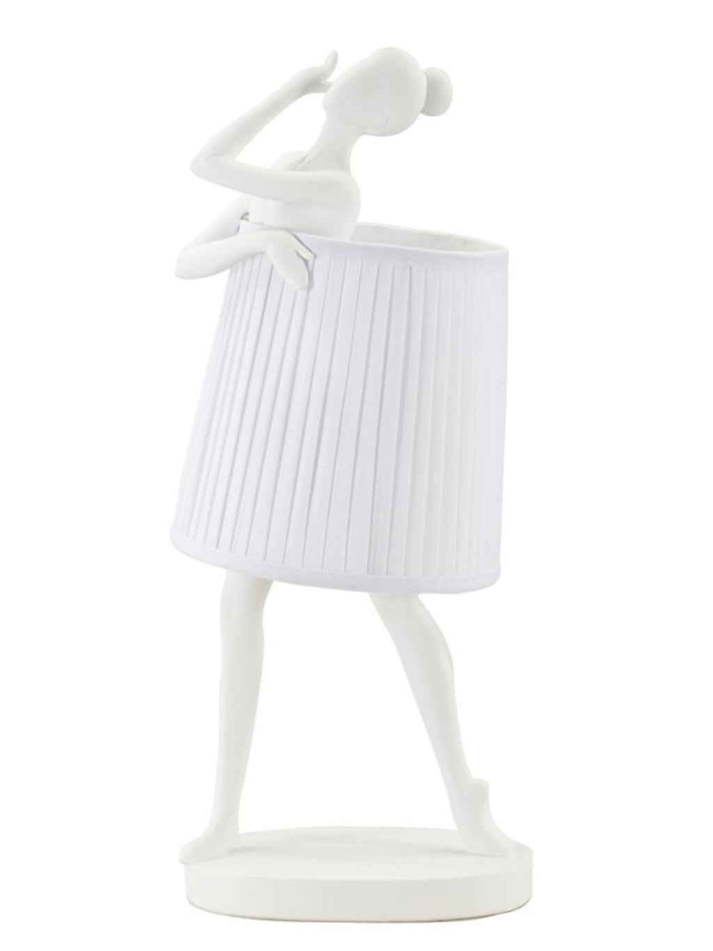 Lampada da tavolo in resina bianca, Ø29x25x62,5 cm – Ballet