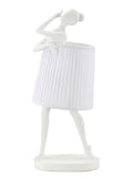 Lampada da tavolo in resina bianca, Ø29x25x62,5 cm – Ballet