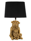 Lampada da tavolo in resina oro, Ø26x43,8 cm – Dog