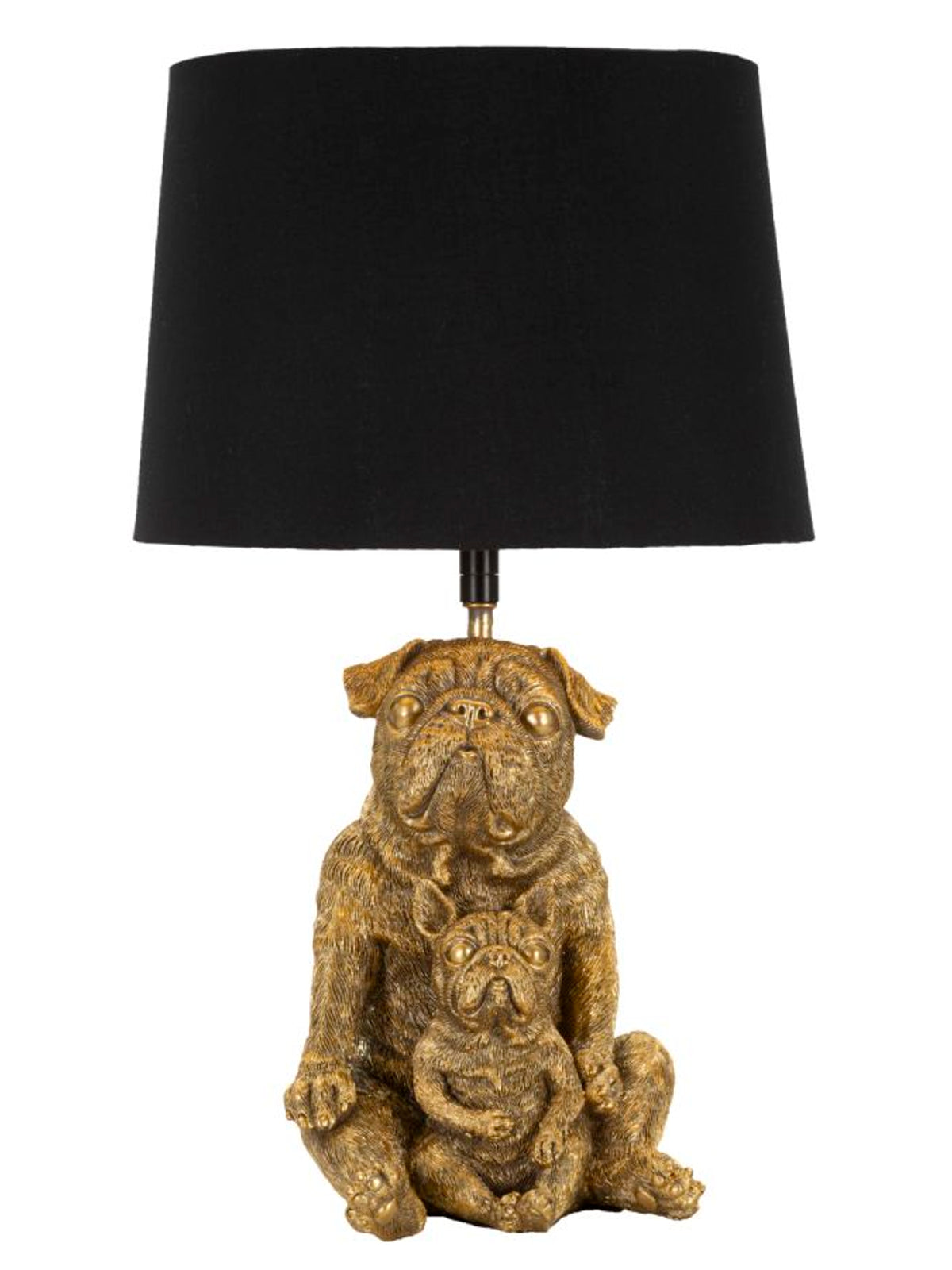 Lampada da tavolo in resina oro, Ø26x43,8 cm – Dog