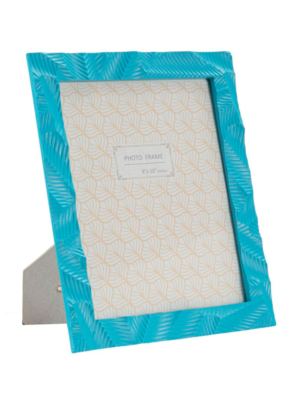 Cornice portafoto in resina blu, 25x2x30 cm