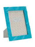 Cornice portafoto in resina blu, 20x2x25 cm
