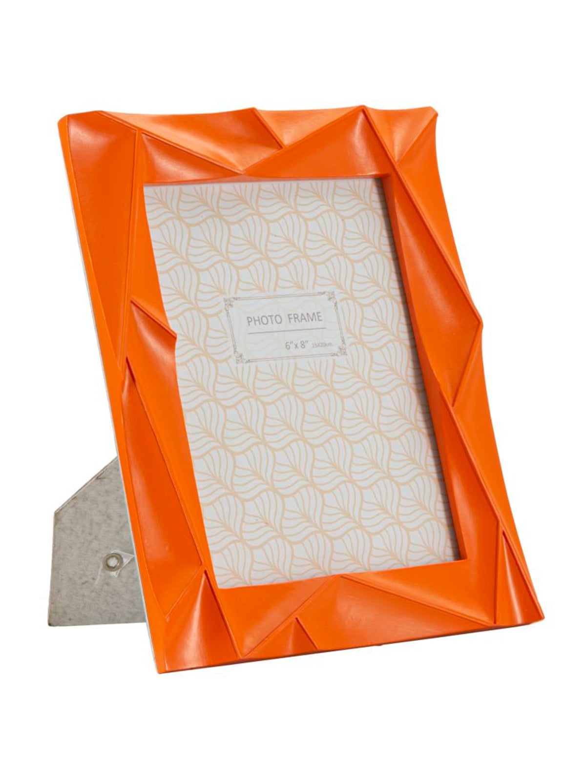 Cornice portafoto in resina arancione, 20,8x2x26 cm – Orangy