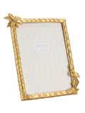 Cornice portafoto in resina oro, 30x2,8x26 cm – Flamingo