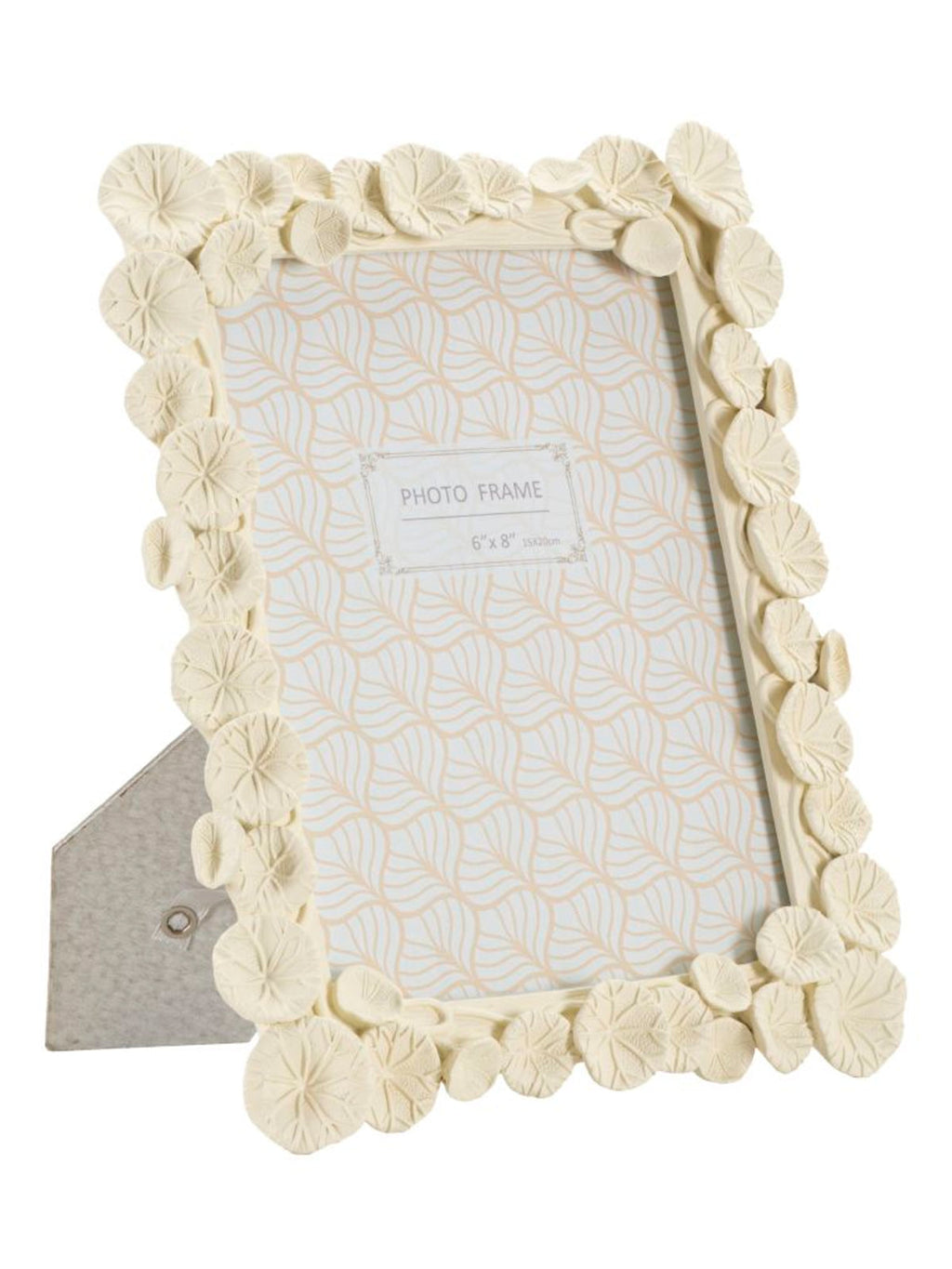 Cornice portafoto in resina crema, 20,8x2x25,9 cm – Lotus