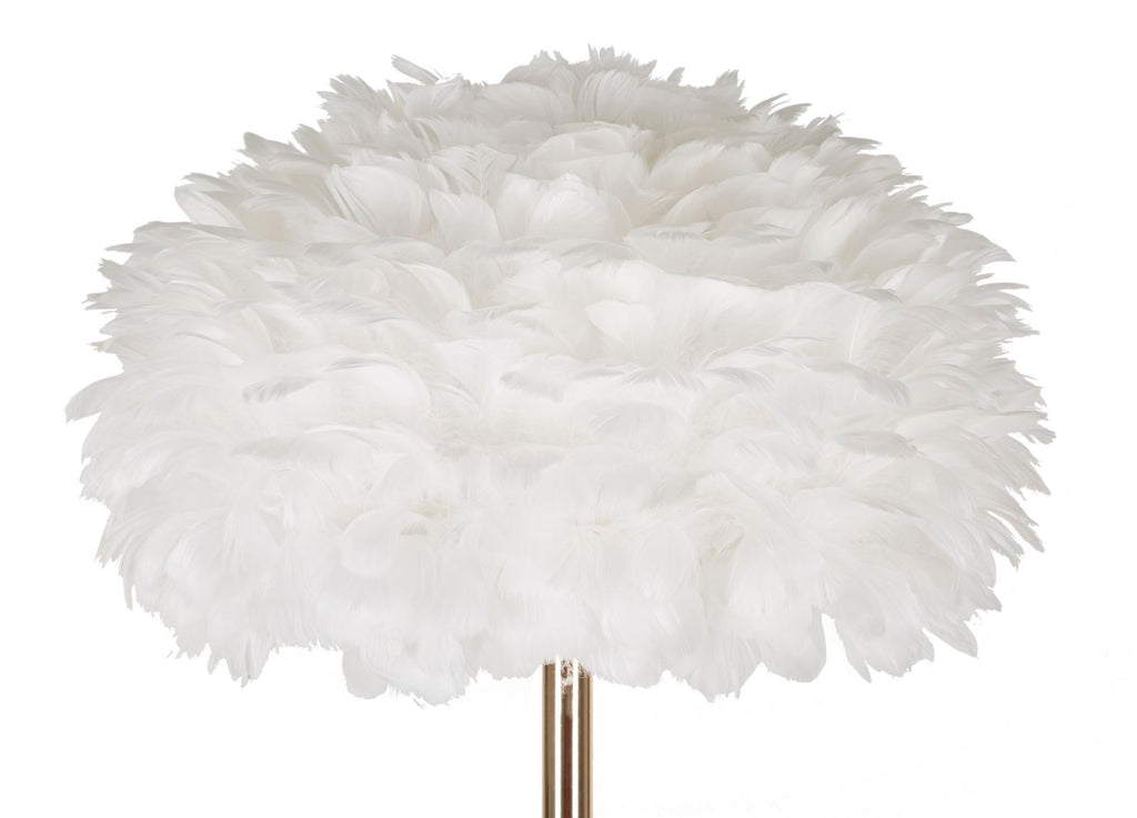 Lampada da terra Feathers Slim bianca, Ø43x170 cm – dettaglio 1