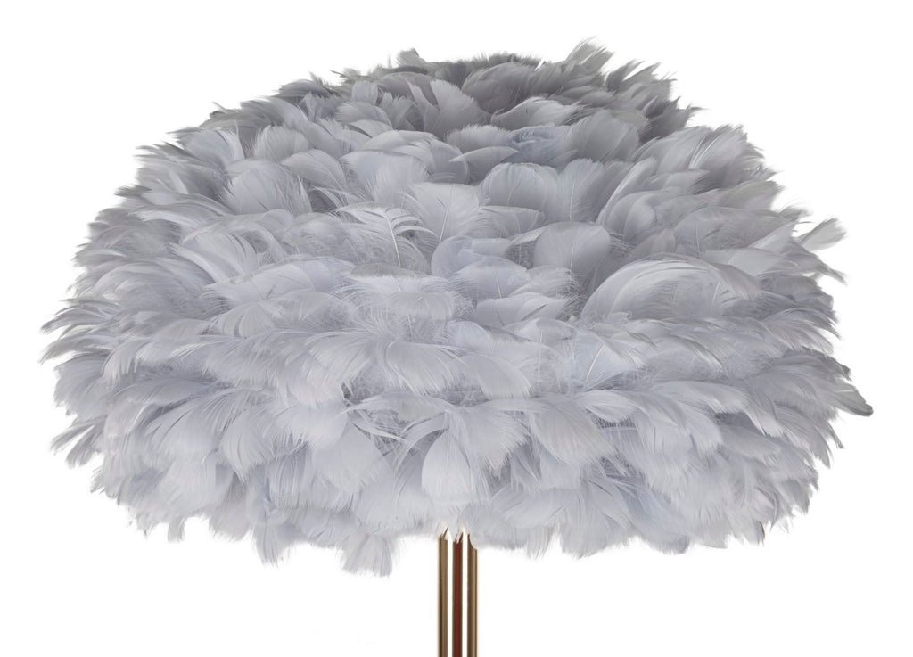 Lampada da terra Feathers Slim grigia, Ø43x170 cm – dettaglio 1