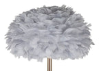 Lampada da terra Feathers Slim grigia, Ø43x170 cm – dettaglio 1