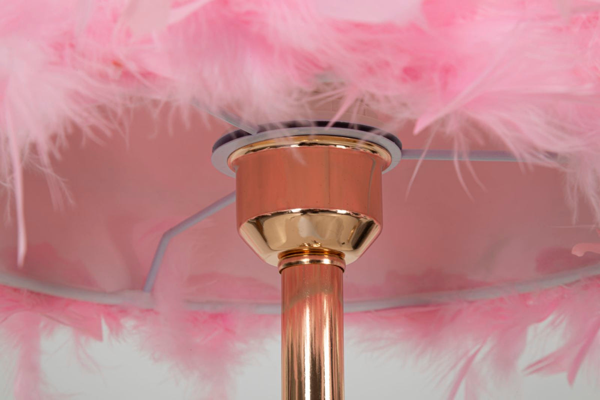 Lampada da tavolo Tarty rosa, Ø25x54 cm – dettaglio 1