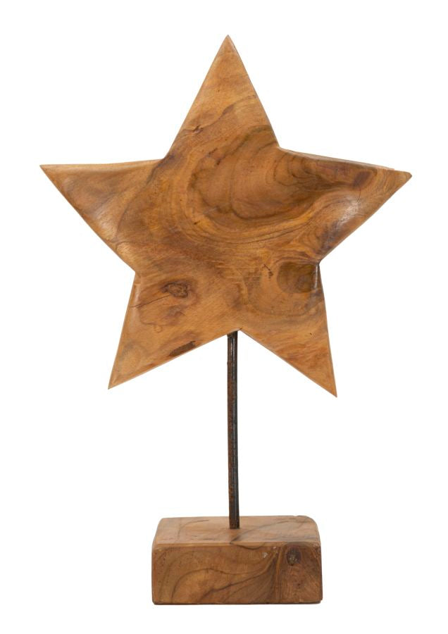 Scultura Stella in Teak Riciclato - foto 1
