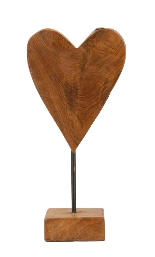 Scultura Cuore in Teak Ric - foto 1