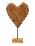 Scultura decorativa in teak marrone, 25x12x45 cm – Dobu