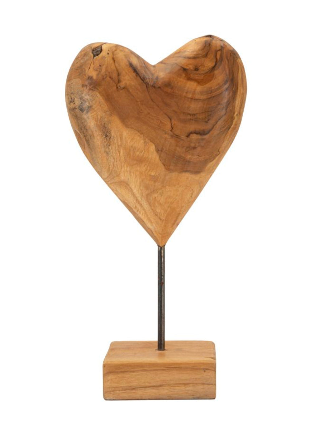 Scultura decorativa in teak marrone, 20x12x37 cm – Dobu