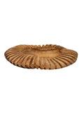 Svuotatasche decorativo in teak marrone, Ø35x7 cm – Geris