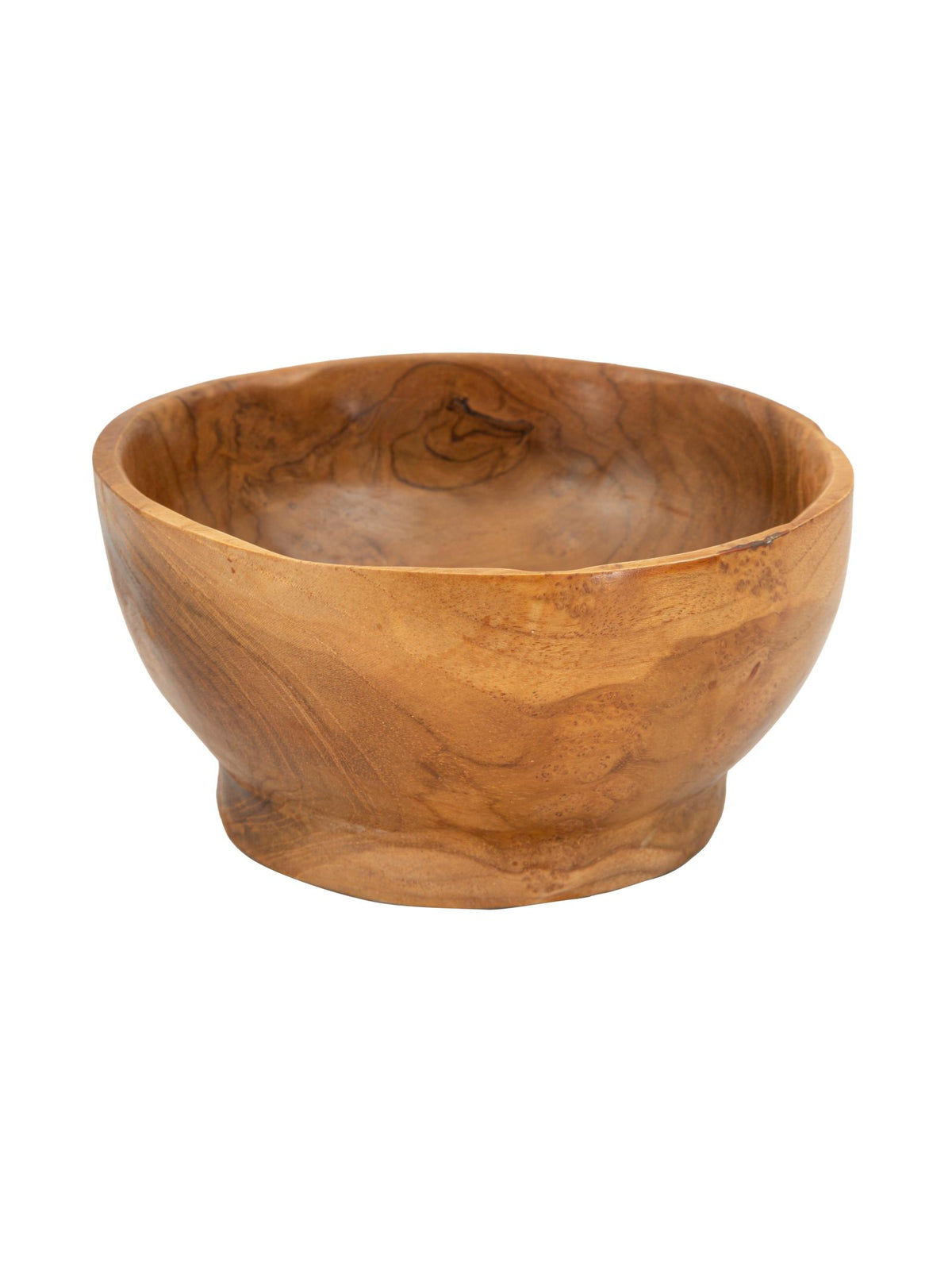 Svuotatasche decorativo in teak marrone, Ø15x8 cm – Butot Ric