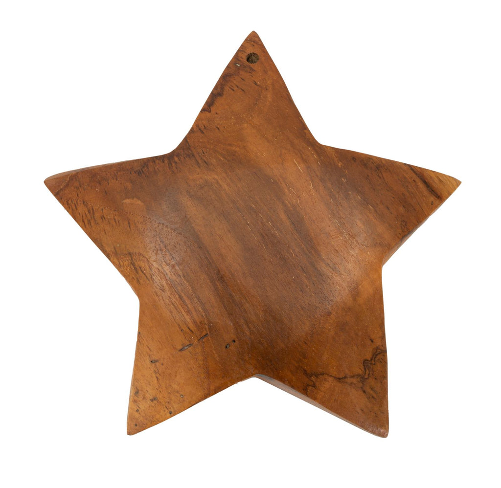 Decorazione Bintang da da appendere in Teak Riciclato (pezzi Unici-non Ripetibile in Serie - foto 1
