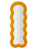 Specchio da parete in legno senape, 60x4x160 cm – Teddy