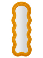 Specchio da parete in legno senape, 60x4x160 cm – Teddy