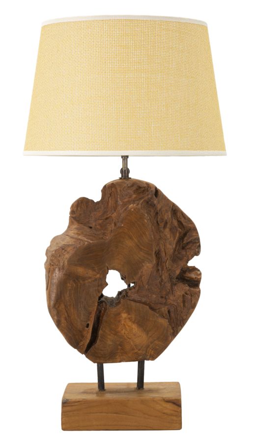 Lampada Kepala in Teak Riciclato, 35x69 cm